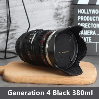 380ml Stainless Steel Camera EF24-105mm Coffee Lens