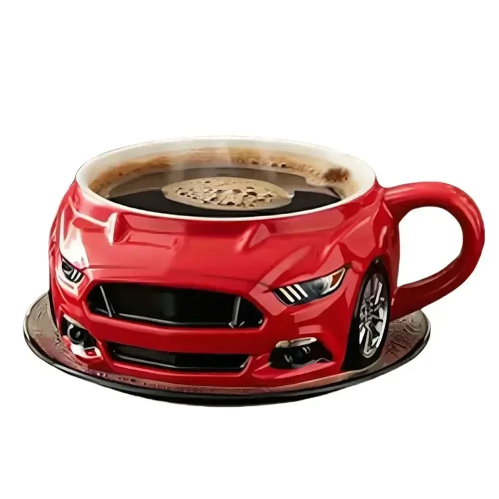 Fun Durable Car Shaped Coffee Cup Handcrafted Stainless Steel
