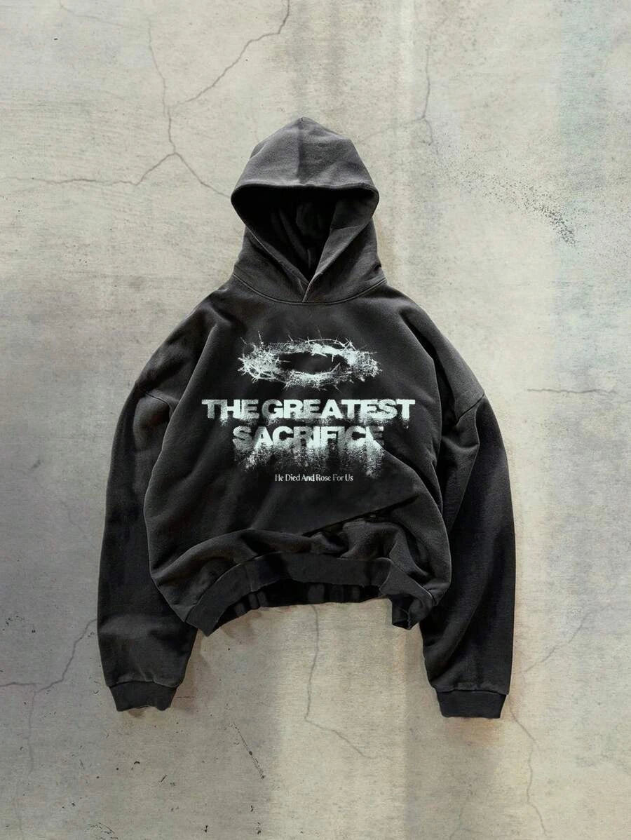 New Y2K American hip-hop casual zip up hoodie