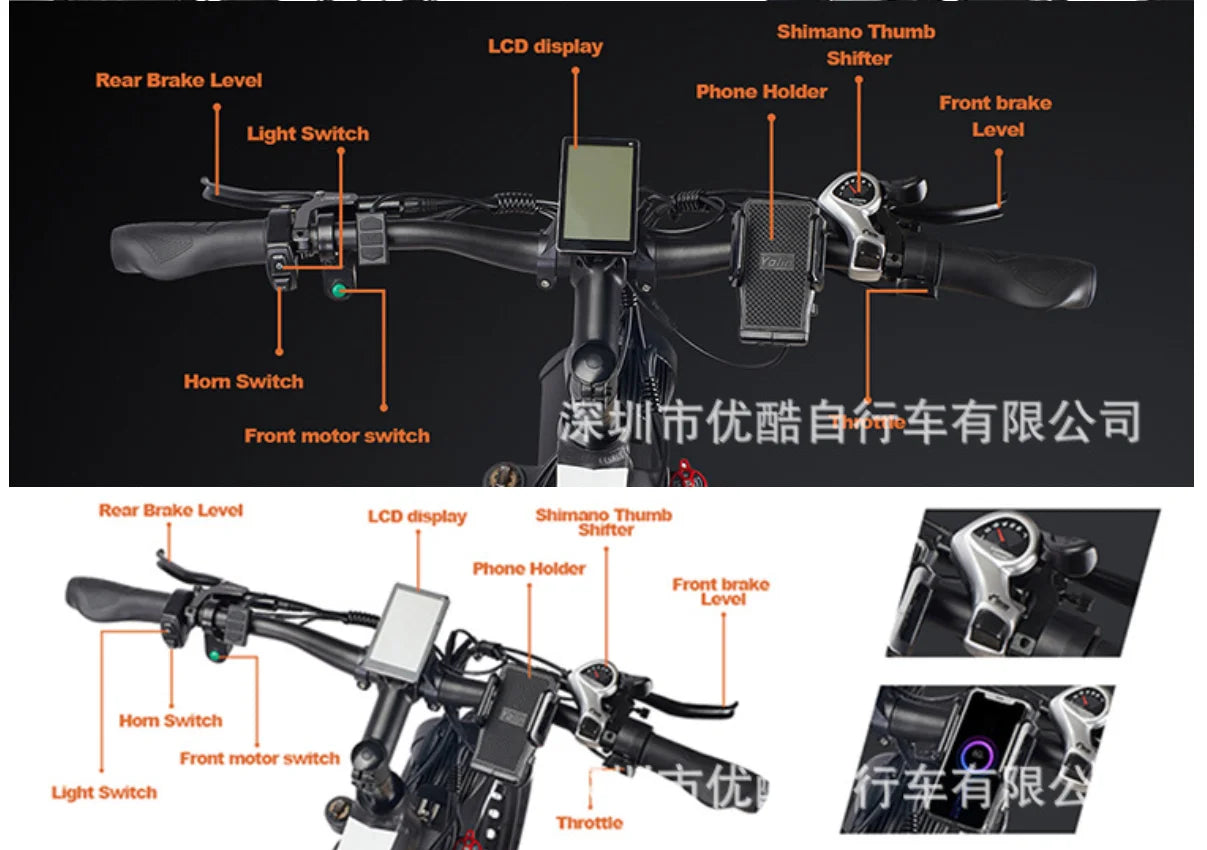 E8Pro mountainEbike 3000W large tires with dual engine