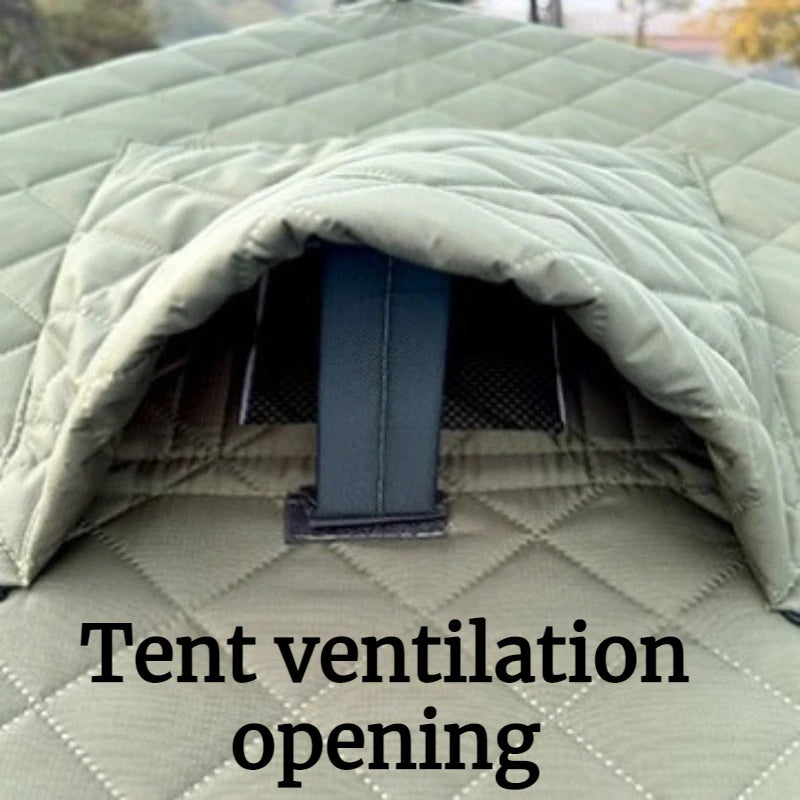 Outdoor Ice Fishing Tent Warm Windproof Stable Automatic Opening