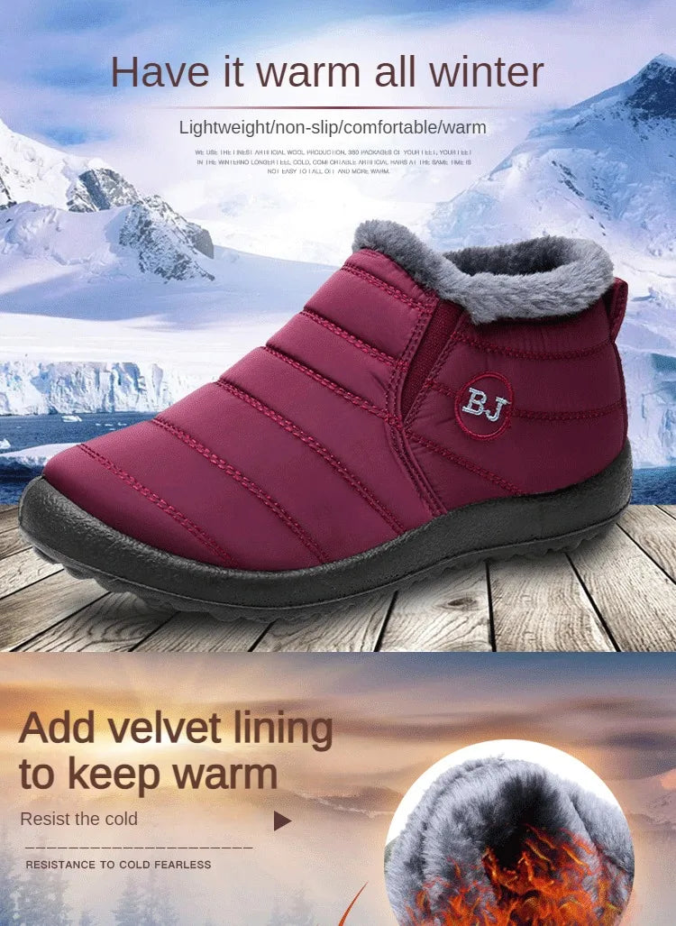 Men's Winter Boots Waterproof Hiking Ankle Height