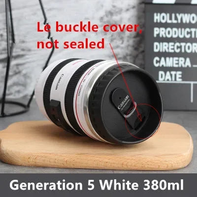 380ml Stainless Steel Camera EF24-105mm Coffee Lens
