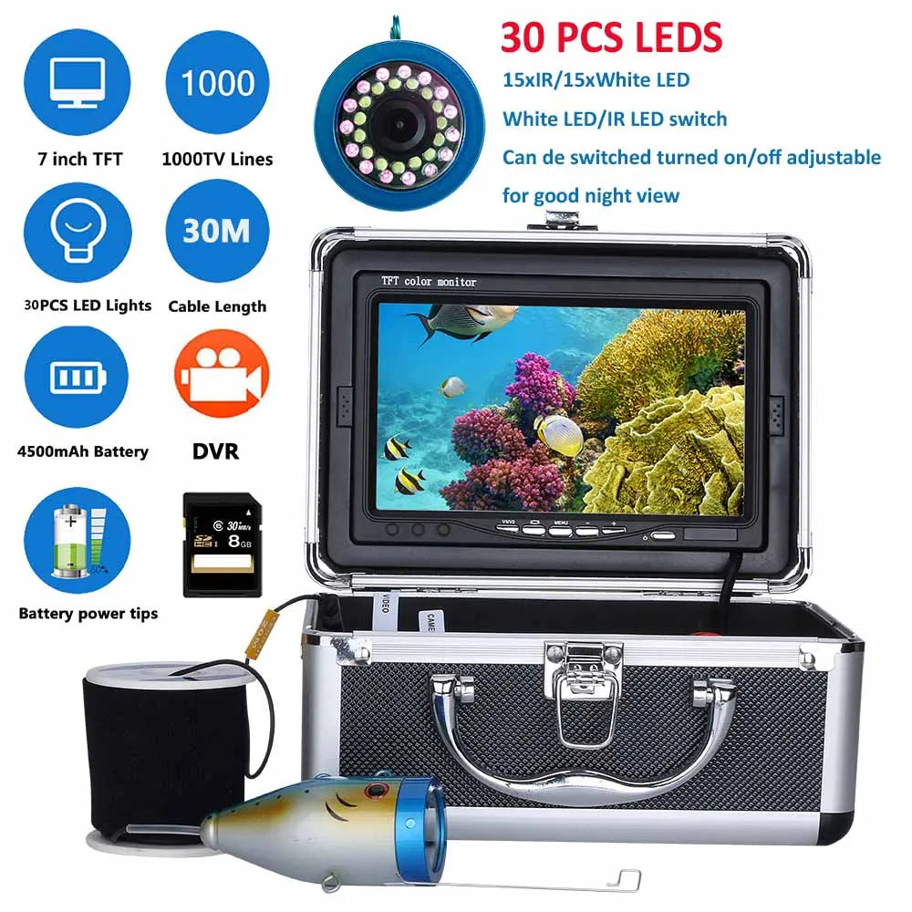 Fish Finder Underwater Fishing Camera 30LEDs