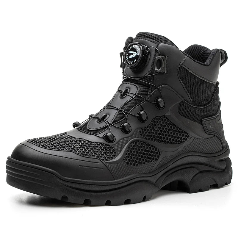 High-Top Work Boots Steel Toe