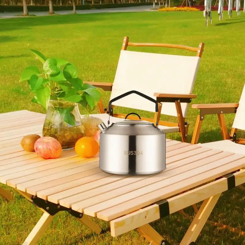 1L/1.5L Camping Water Kettle Outdoor Coffee Kettle