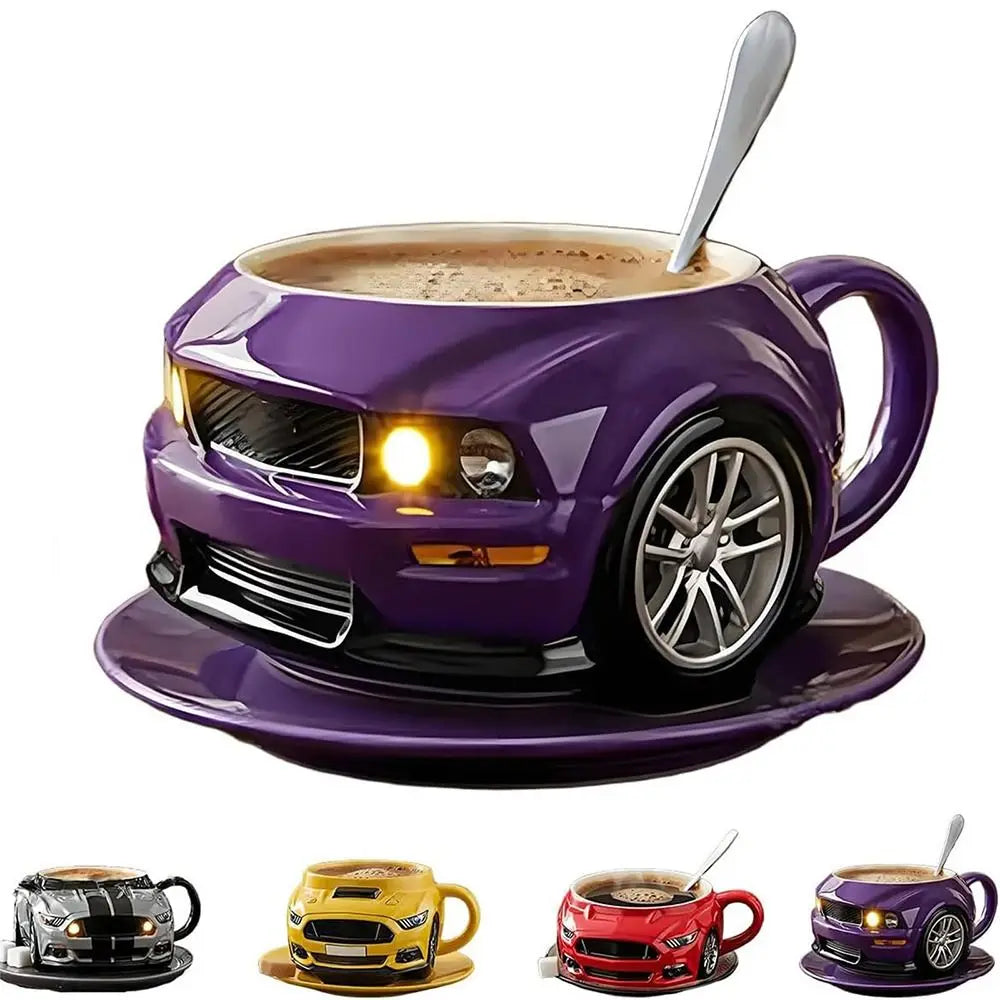 Fun Durable Car Shaped Coffee Cup Handcrafted Stainless Steel