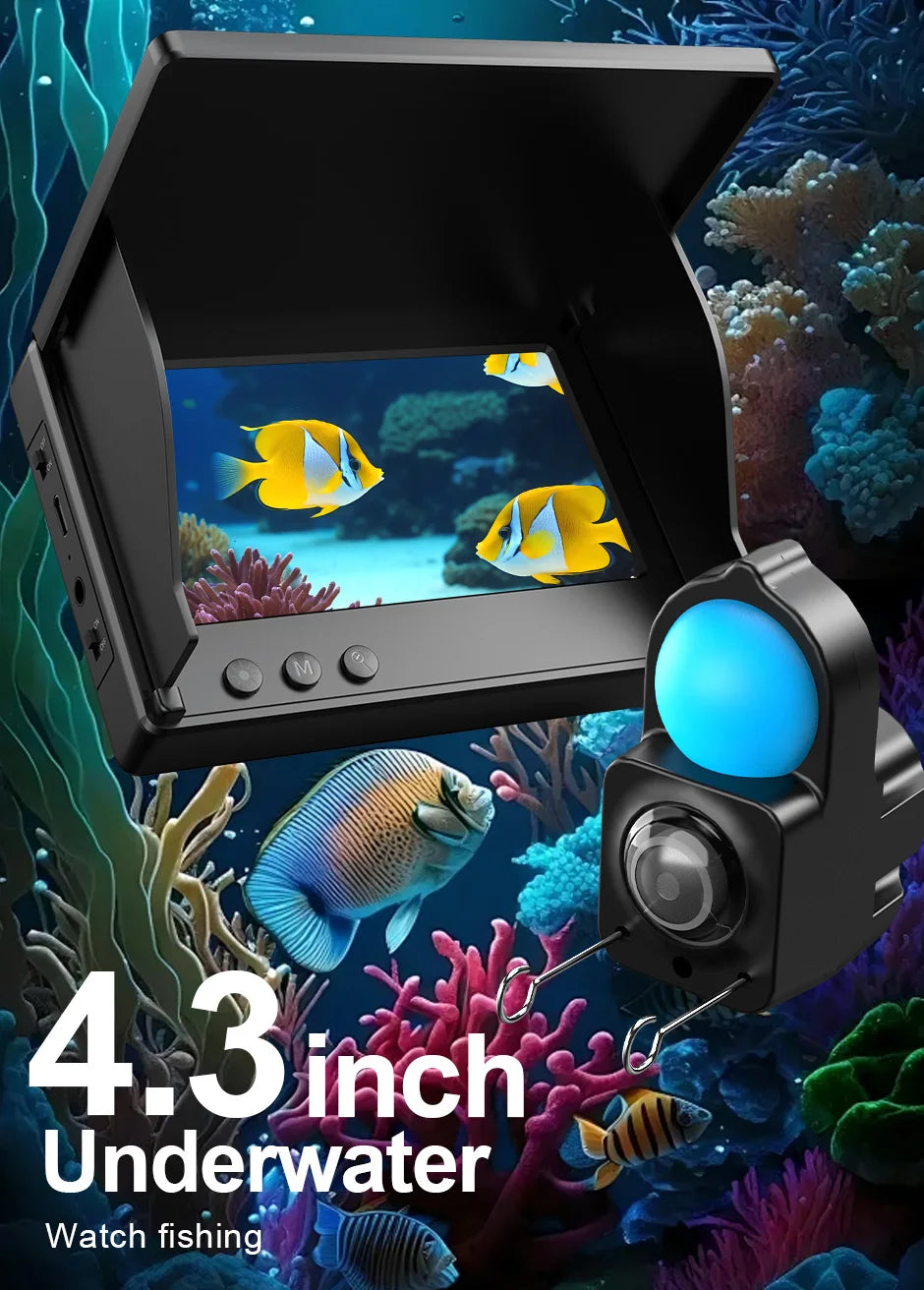 Portable Depth Finder1080P 4.3 Inch LCD Fish Finder