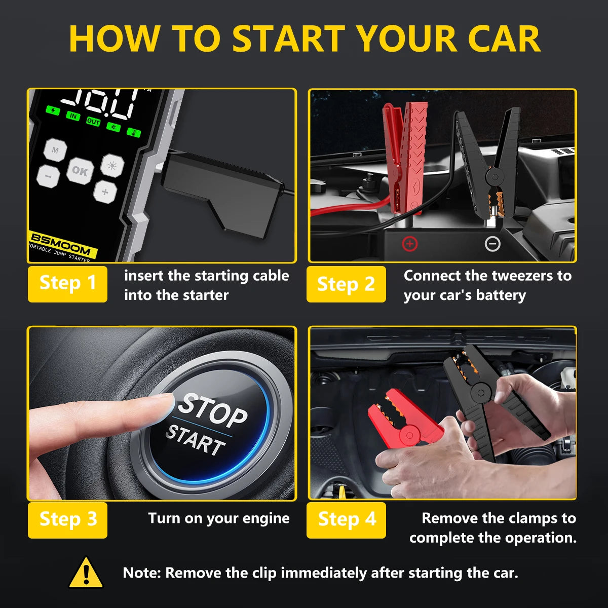 7000A Car Jump Starter with Air Compressor LED Flashlight