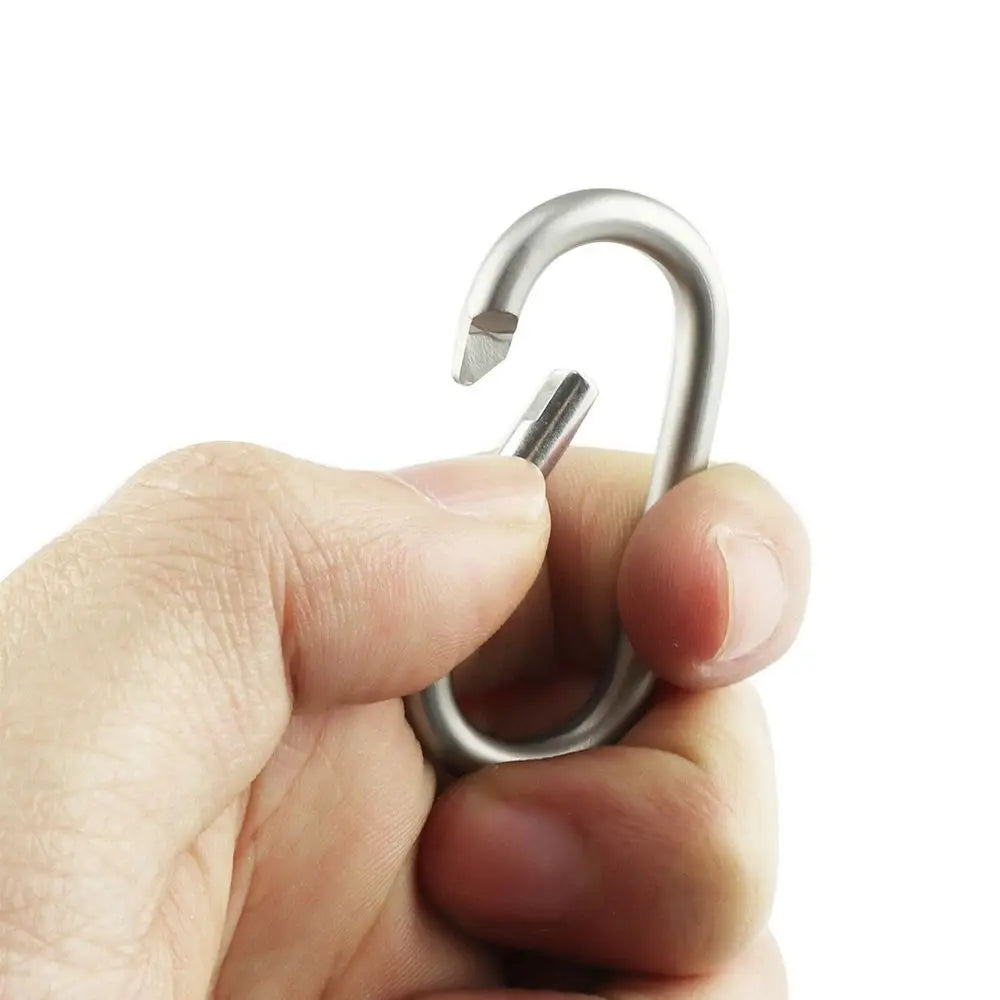 2pcs Alloy Aluminum Survival Gear Mountaineering Carabiner