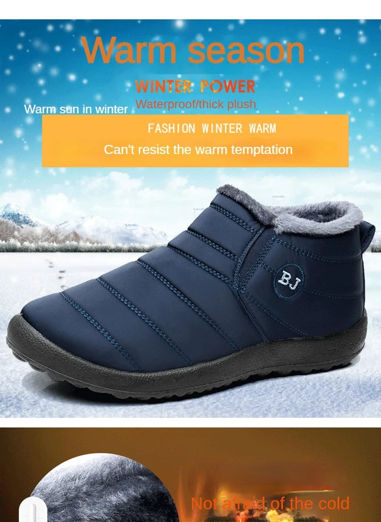 Men's Winter Boots Waterproof Hiking Ankle Height