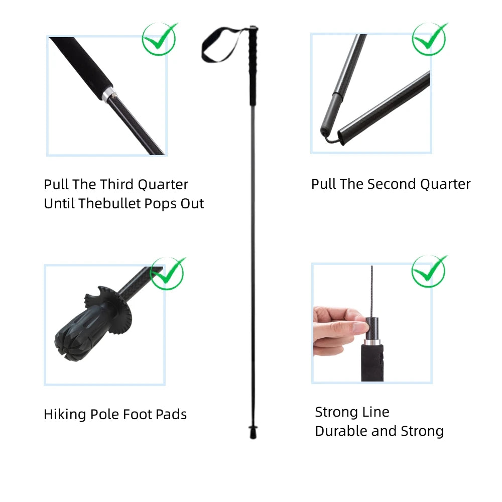 Ultra Light Weight Foldable Trekking Poles