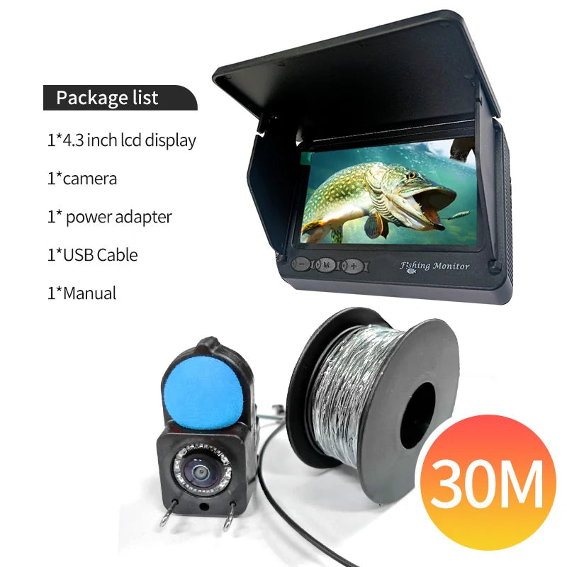 Portable Depth Finder1080P 4.3 Inch LCD Fish Finder