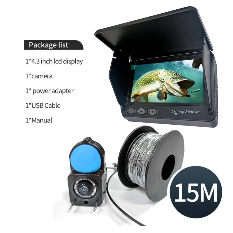 Portable Depth Finder1080P 4.3 Inch LCD Fish Finder