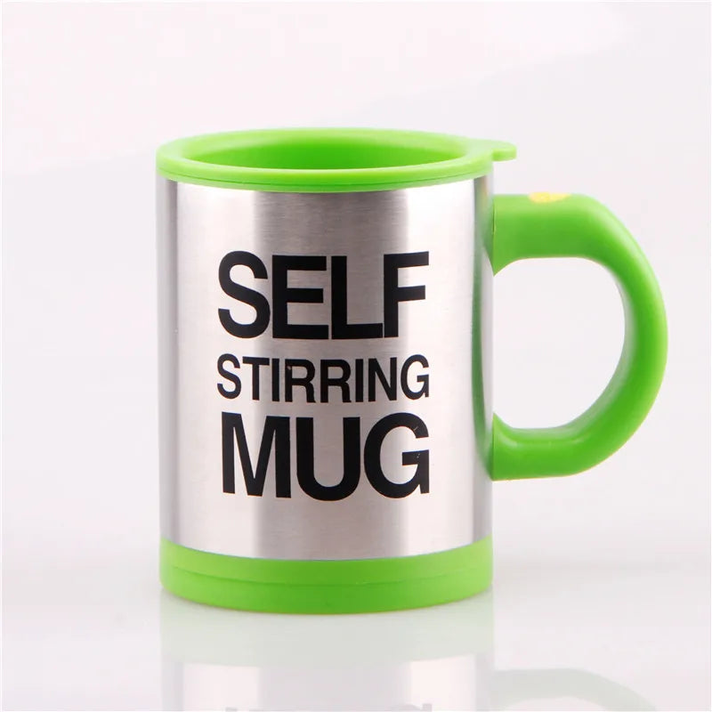 Mug 400ml Self Stirring Stainless Steel with Lid