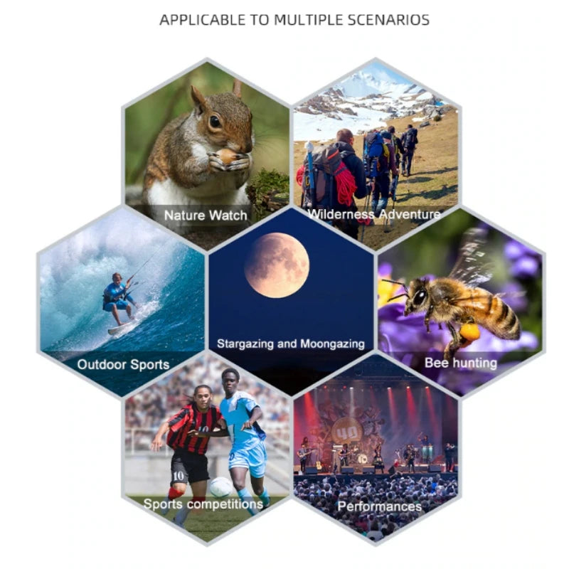 60X HD Zoom Spotting Scope Powerful Magnification