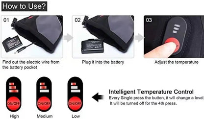 SAVIOR HEAT Heated Gloves with Rechargeable Battery