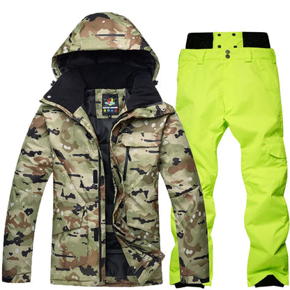 Men's Camouflage Ski Suit Waterproof