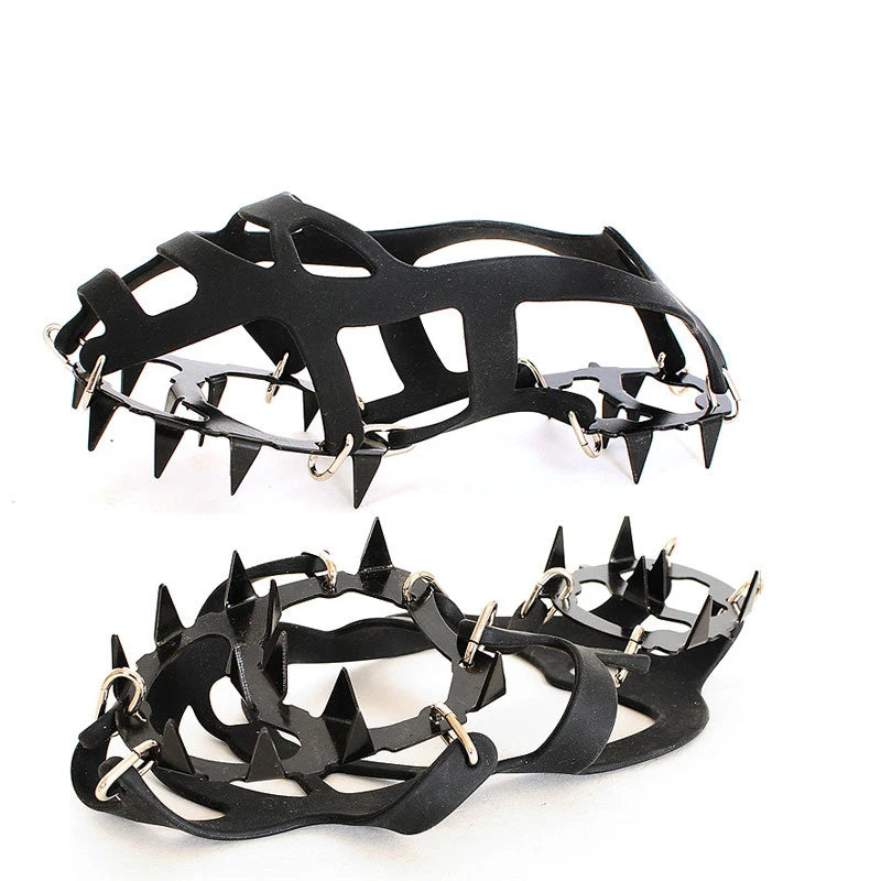 1 Pair 18 Teeth Anti-Slip Ice Snow Grips