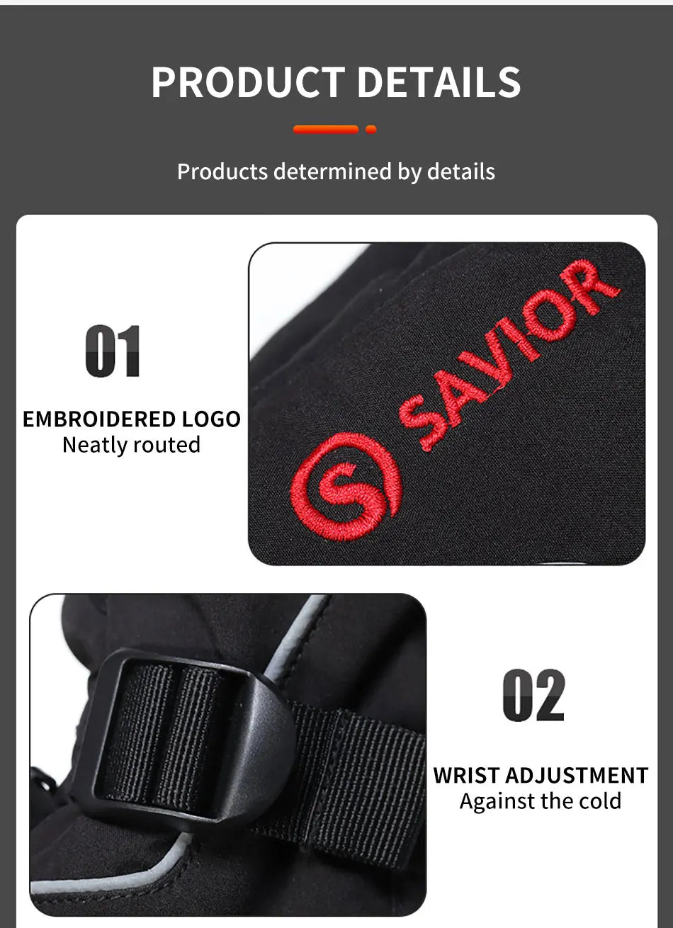 Savior Heat Rechargeable Heated Mittens
