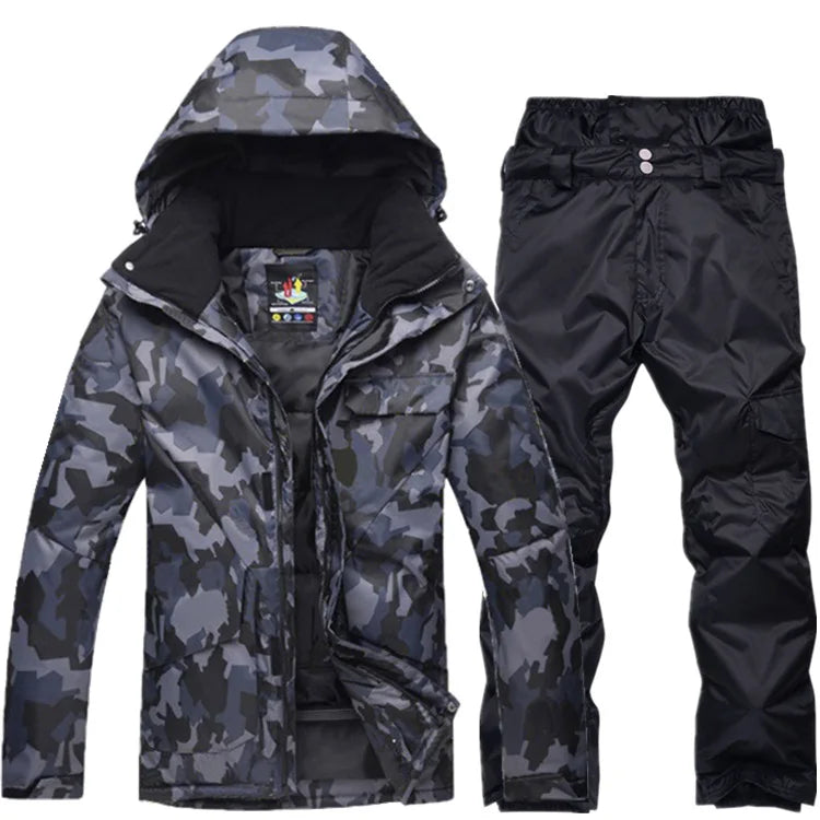 Men's Camouflage Ski Suit Waterproof