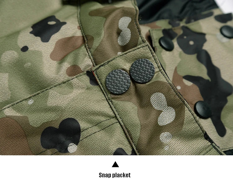 Men's Camouflage Ski Suit Waterproof