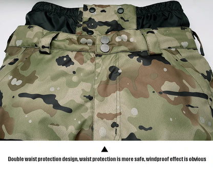 Men's Camouflage Ski Suit Waterproof