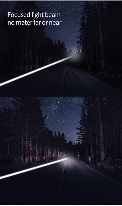 LEP White Laser Flashlight 1200-1500 Meters Rechargeable Battery