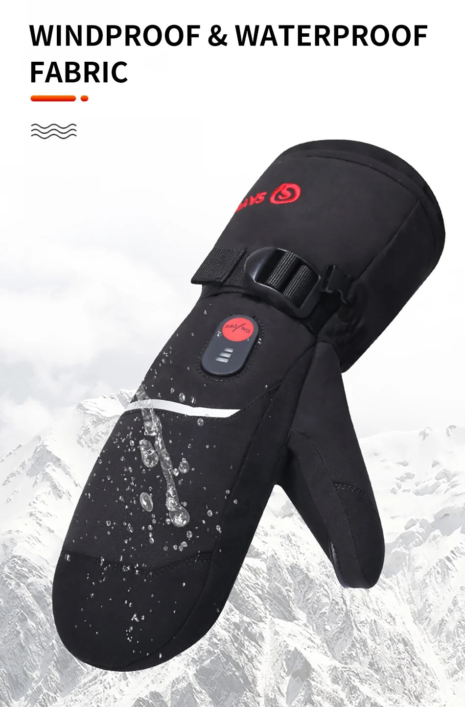 Savior Heat Rechargeable Heated Mittens