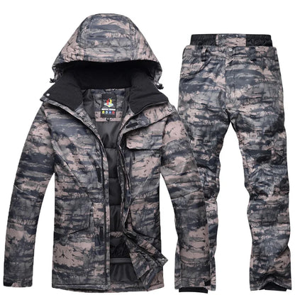 Men's Camouflage Ski Suit Waterproof