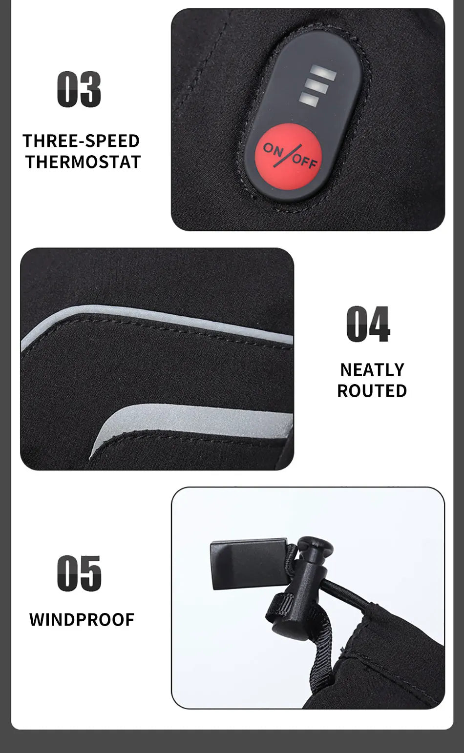 Savior Heat Rechargeable Heated Mittens