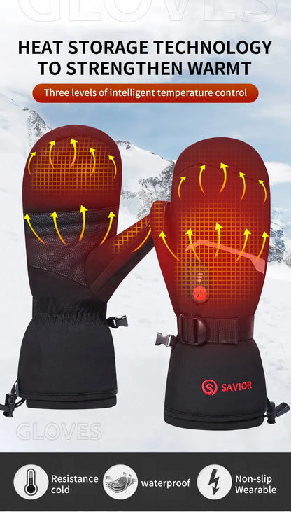 Savior Heat Rechargeable Heated Mittens