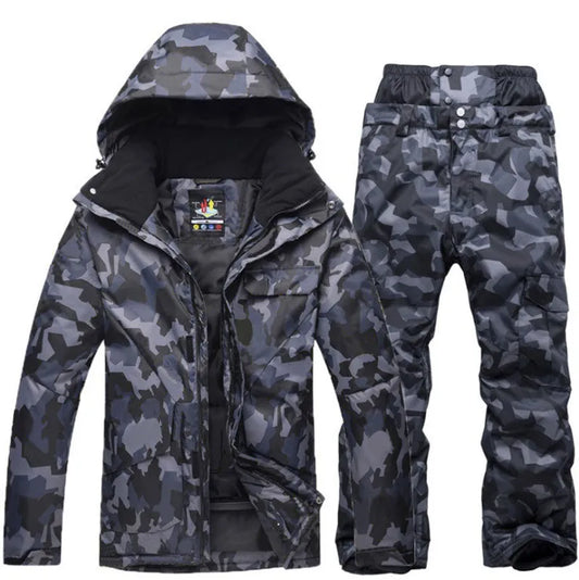 Men's Camouflage Ski Suit Waterproof
