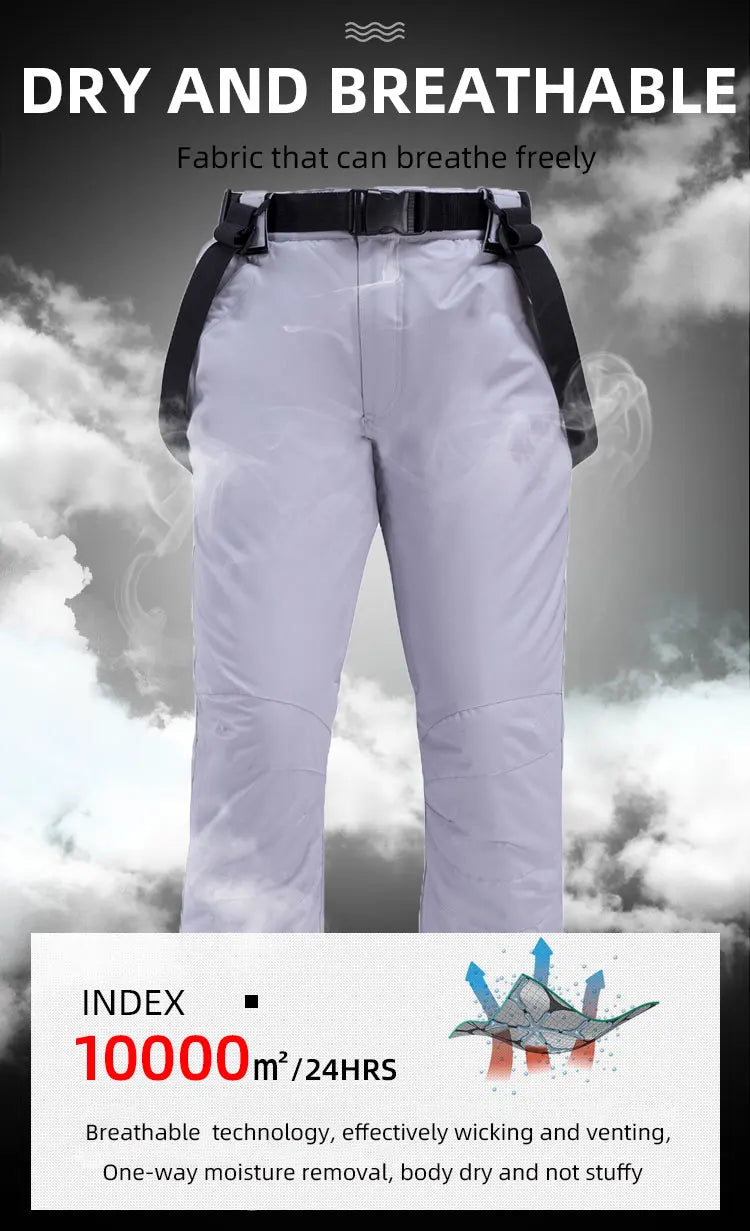 Snow Mountain  Ski Suits for Men Women Couples Windproof Waterproof