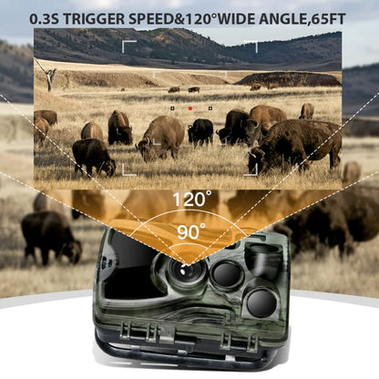 Hunting Trail Camera With 5000Mah Lithium Battery