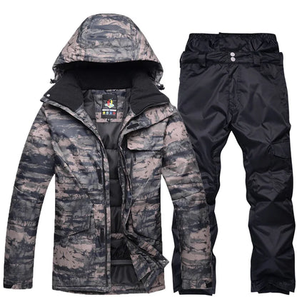 Men's Camouflage Ski Suit Waterproof