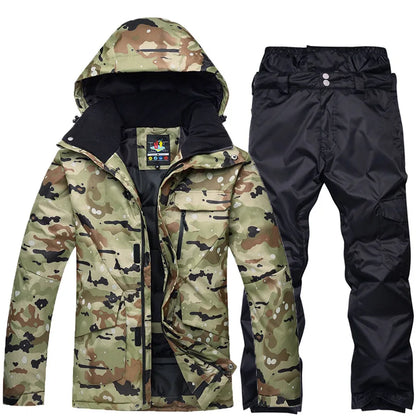 Men's Camouflage Ski Suit Waterproof