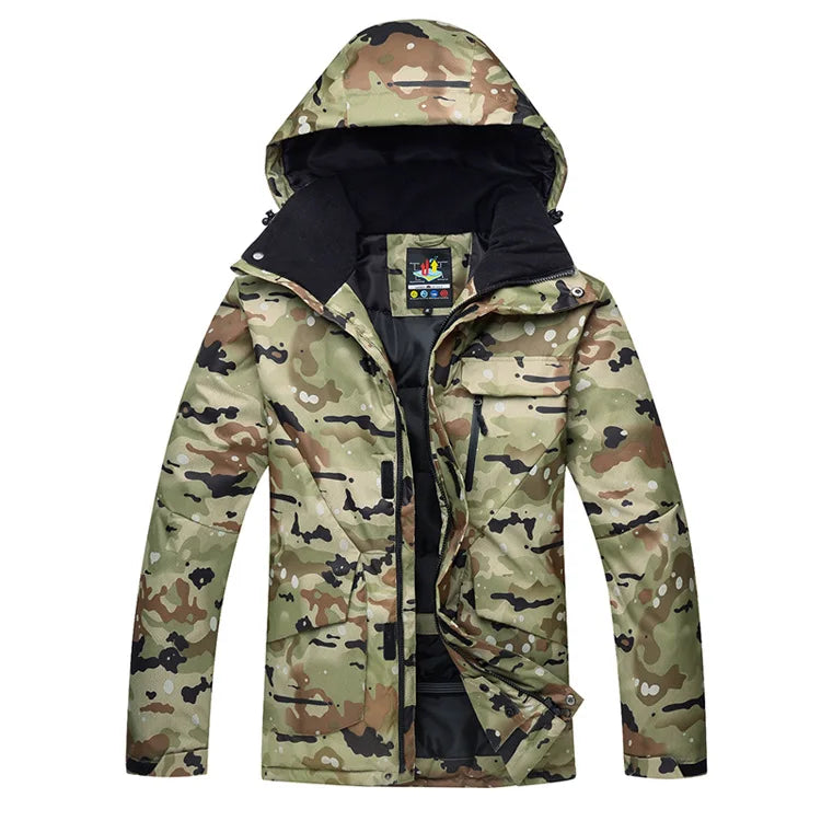 Men's Camouflage Ski Suit Waterproof