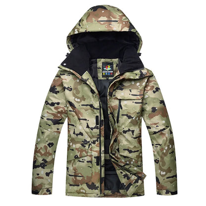Men's Camouflage Ski Suit Waterproof
