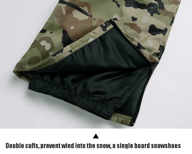 Men's Camouflage Ski Suit Waterproof