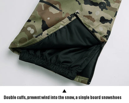 Men's Camouflage Ski Suit Waterproof