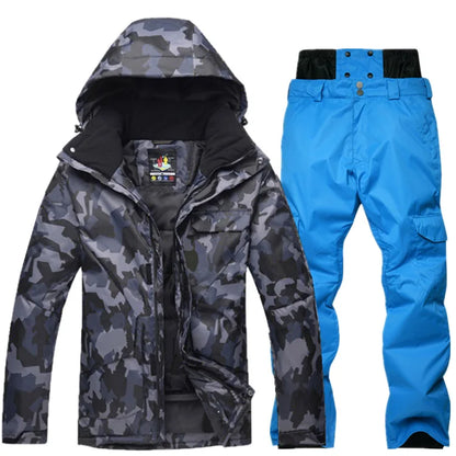 Men's Camouflage Ski Suit Waterproof