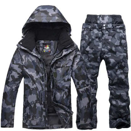 Men's Camouflage Ski Suit Waterproof