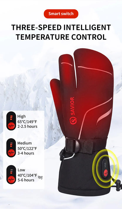 Savior Heat Rechargeable Heated Mittens