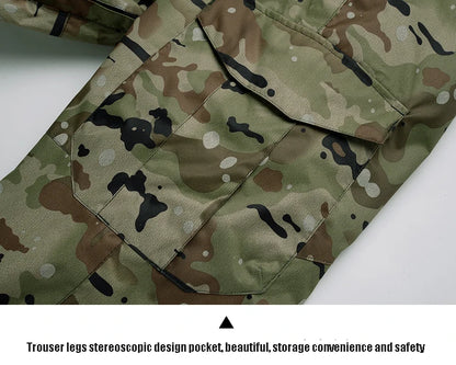 Men's Camouflage Ski Suit Waterproof