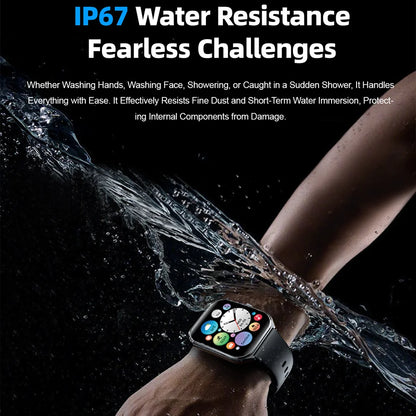 2025 smart watch, IP67 waterproof fitness activity tracker