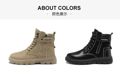 Men's Work Boots Spring Autumn Anti-slip Waterproof