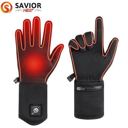 Savior Electric Heated Glove Liners for Men Women Rechargeable
