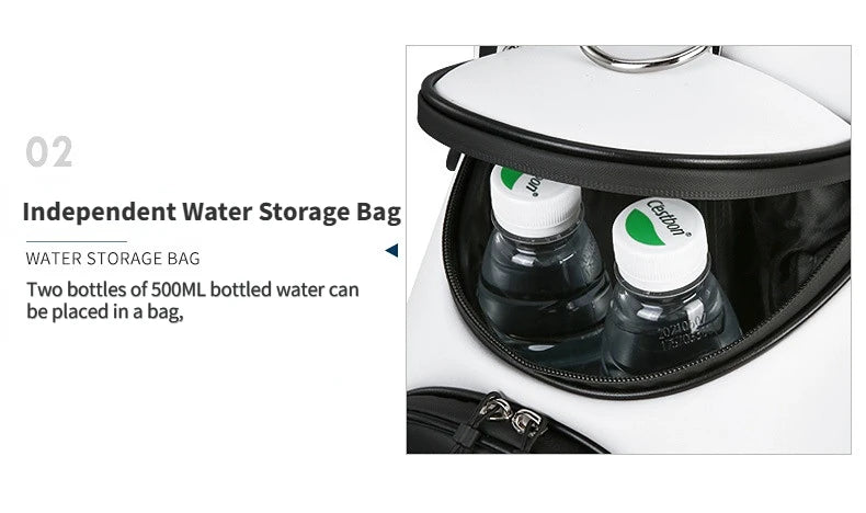 PGM High Capacity Golf Bag Four Wheel Waterproof Microfiber Leather