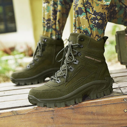 Mens Climbing Boots Wear-resistant Puncture-resistant